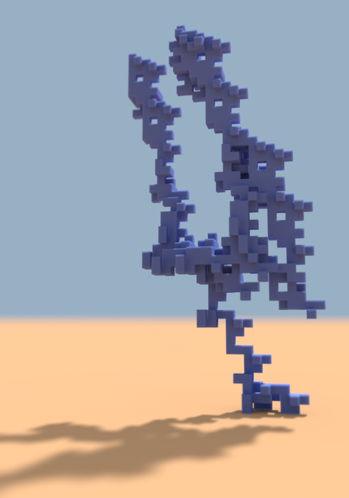 A complex tree, but never anything but a tree. From an unrelated simulation (Chapter 9)